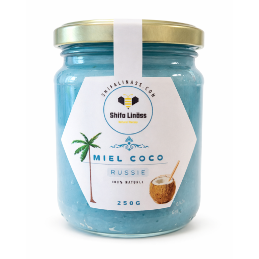 Miel aromatisé coco ananas spiruline de Russie 🇷🇺 250g